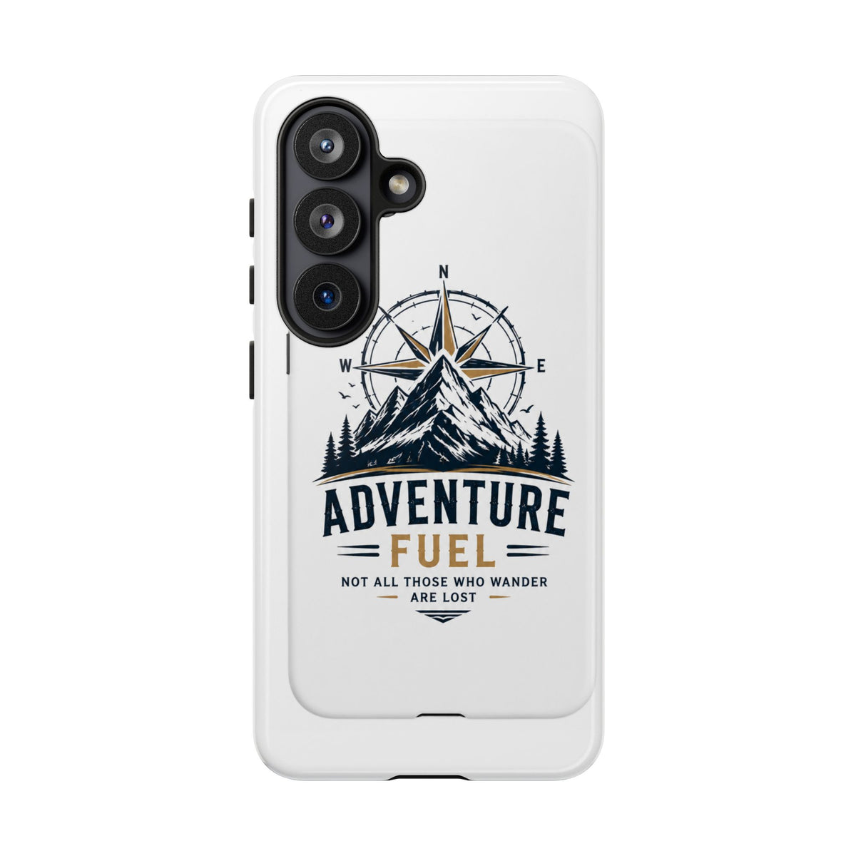 Adventure Fuel Phone Case — Compass & Mountain Travel Protective Cover