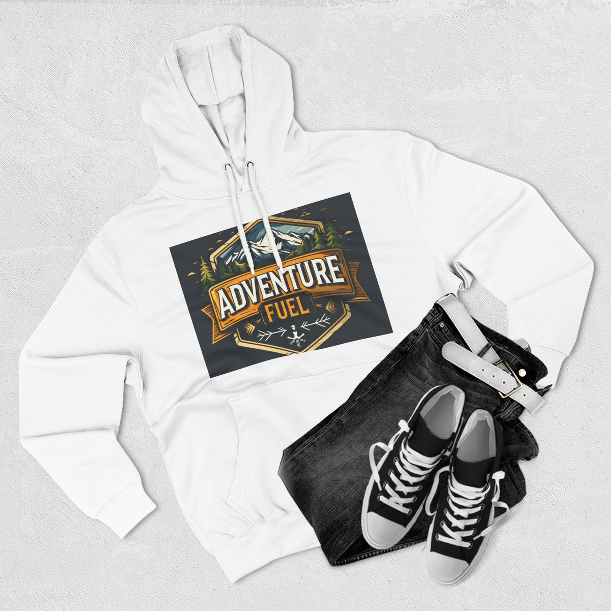 Adventure Fuel Hoodie — Outdoor Camping Graphic Pullover