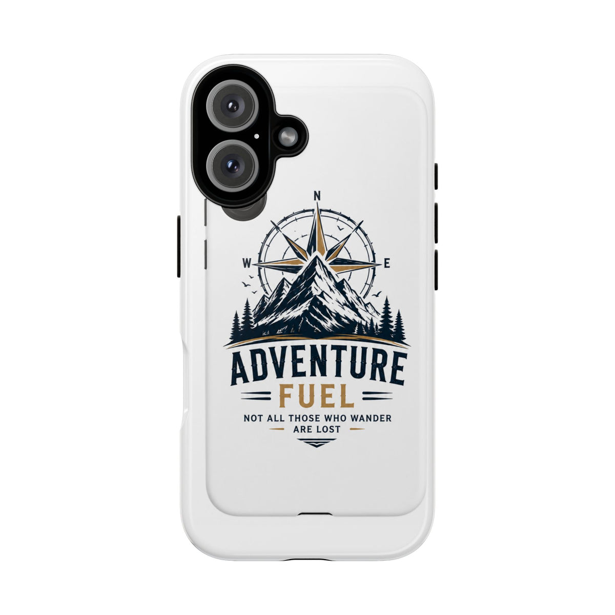 Adventure Fuel Phone Case — Compass & Mountain Travel Protective Cover