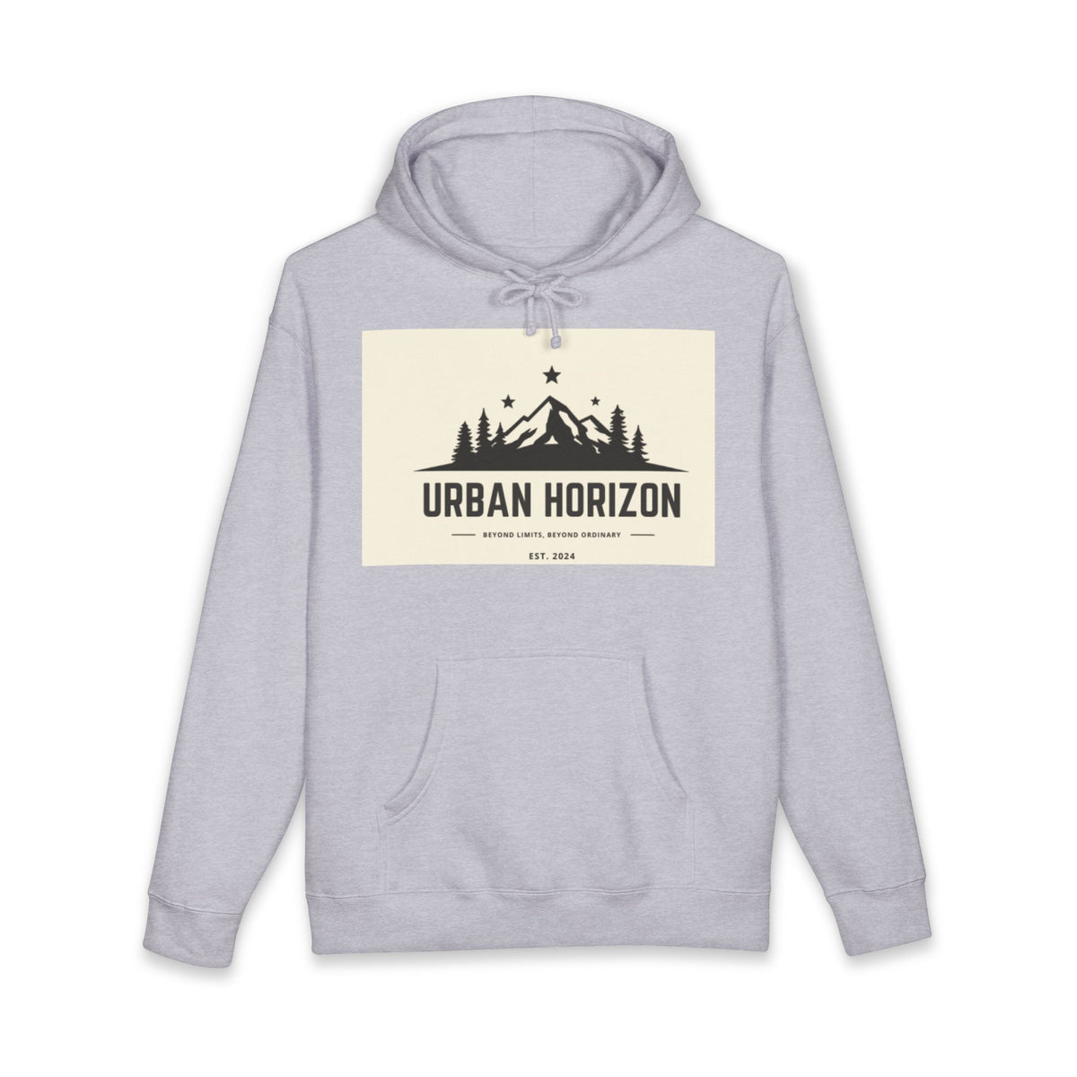 Urban Horizon Hoodie — Mountain Forest Graphic Hooded Sweatshirt