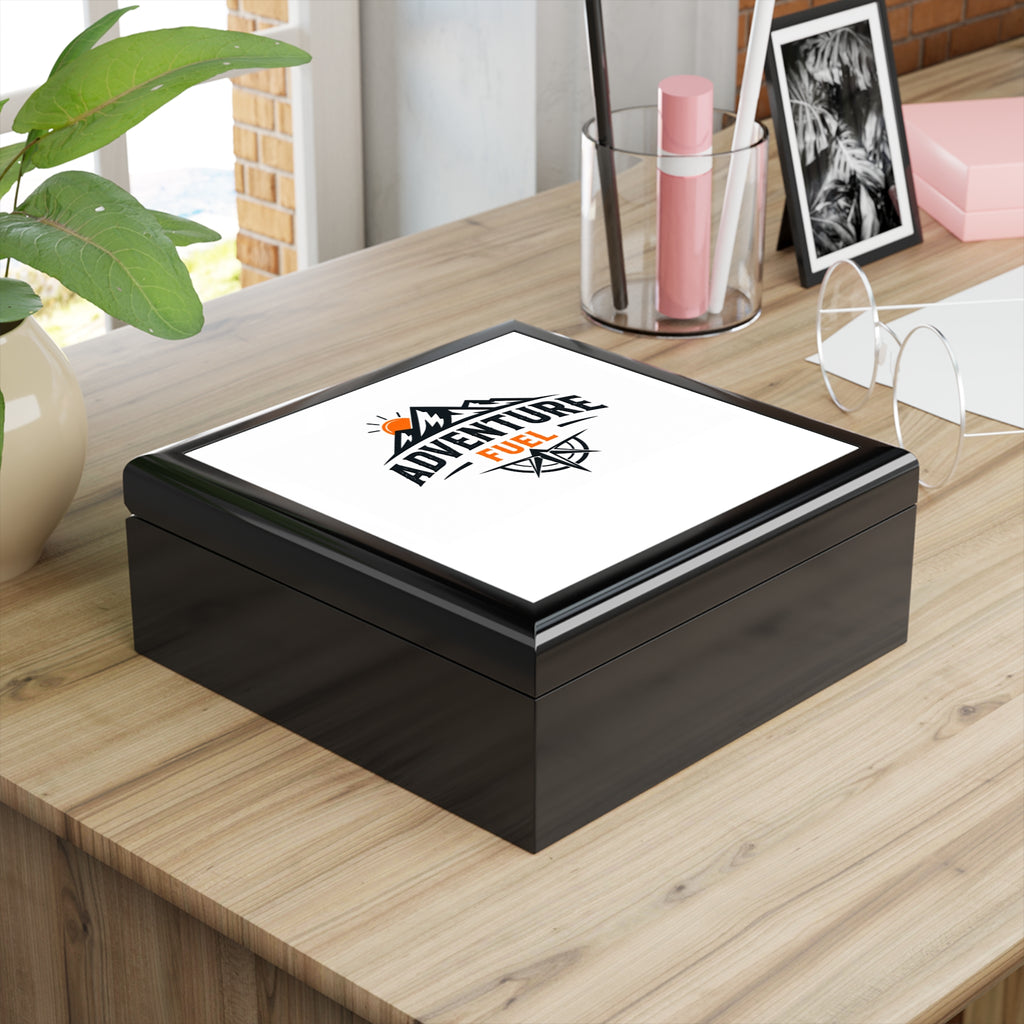 Adventure Fuel Jewelry Box — Mountain Compass Keepsake Box