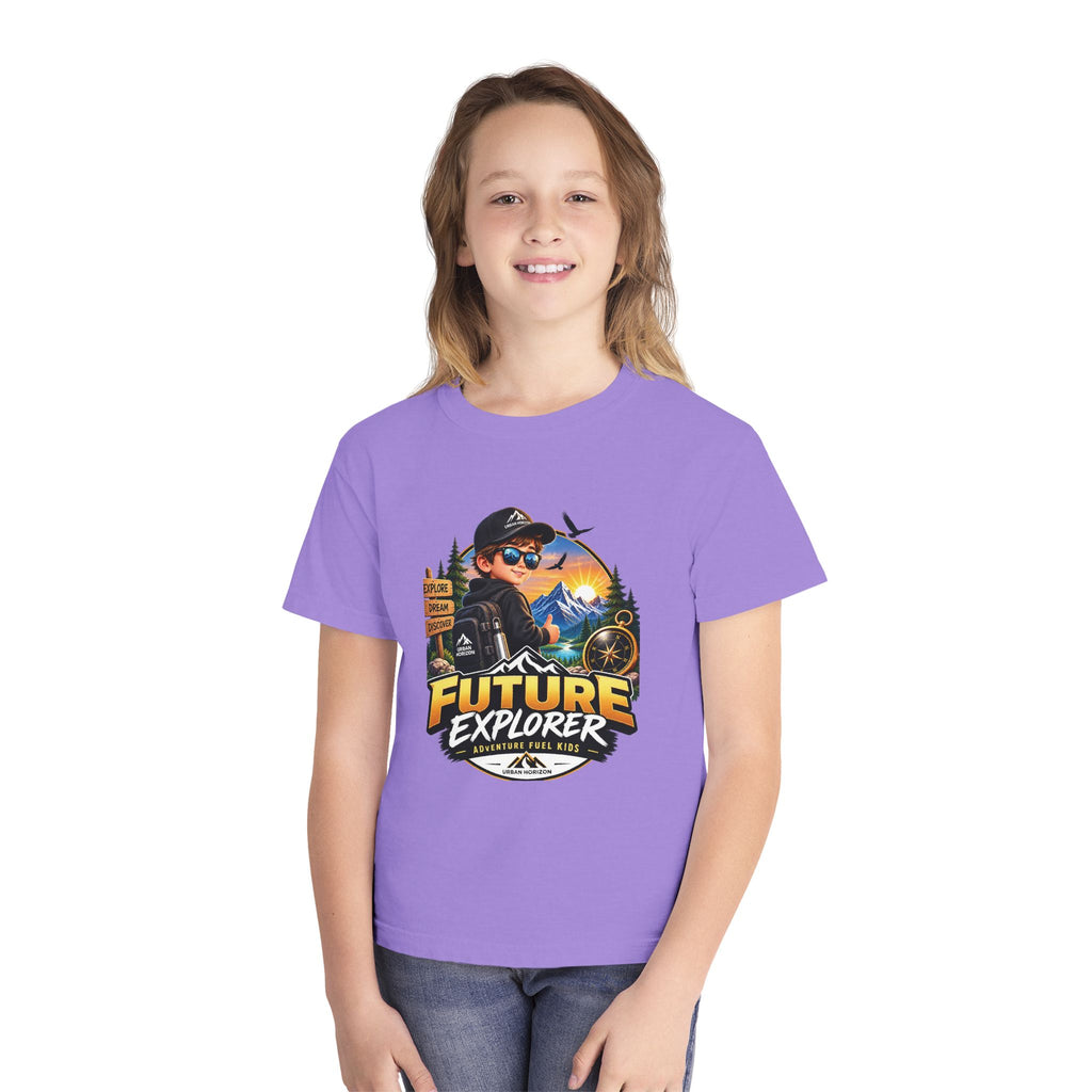 Youth Tee — "Future Explorer" Adventure Kids Graphic Shirt
