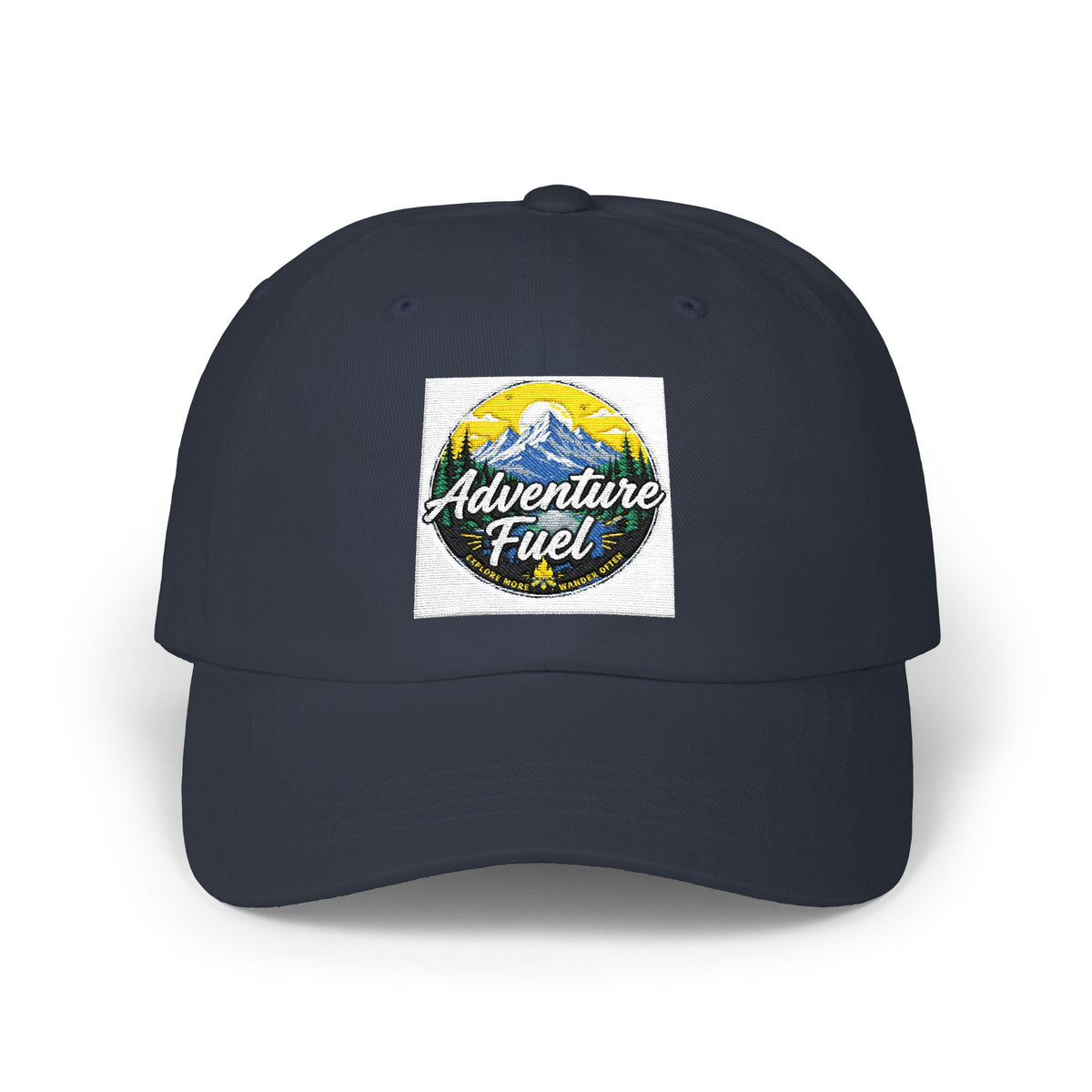 Adventure Fuel Dad Cap – Outdoor Mountain Patch Baseball Hat
